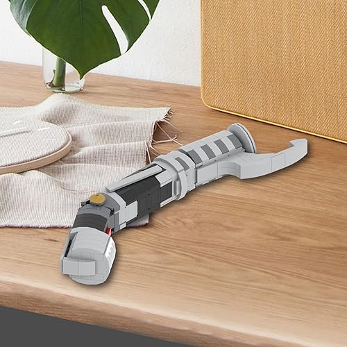 Miniatura 4 de MOOXI -MOC Space Wars Dooku - Juego de construcción de empuñadura de sable de luz, kits de construcción creativos para niños (318 piezas)