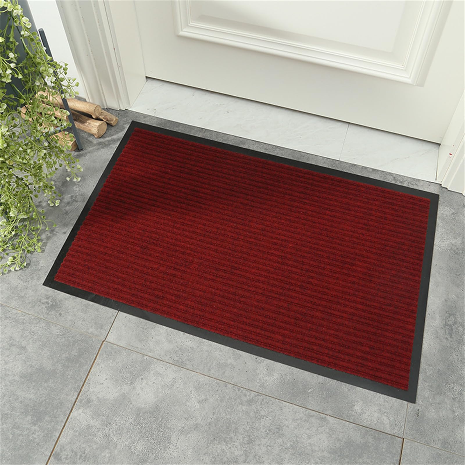 Tapis d'entrée 3D plat à effet d'optique style bienvenue modèle 04 original