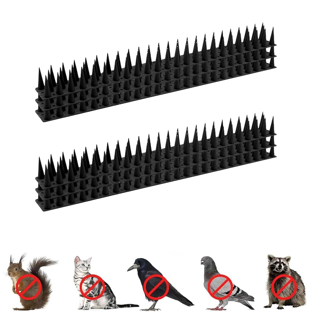 鳥よけ　動作確認済み Amazon | 鳩よけ 鳥よけスパイク 高さ3.7cm 樹脂製カラスよけ 鳥
