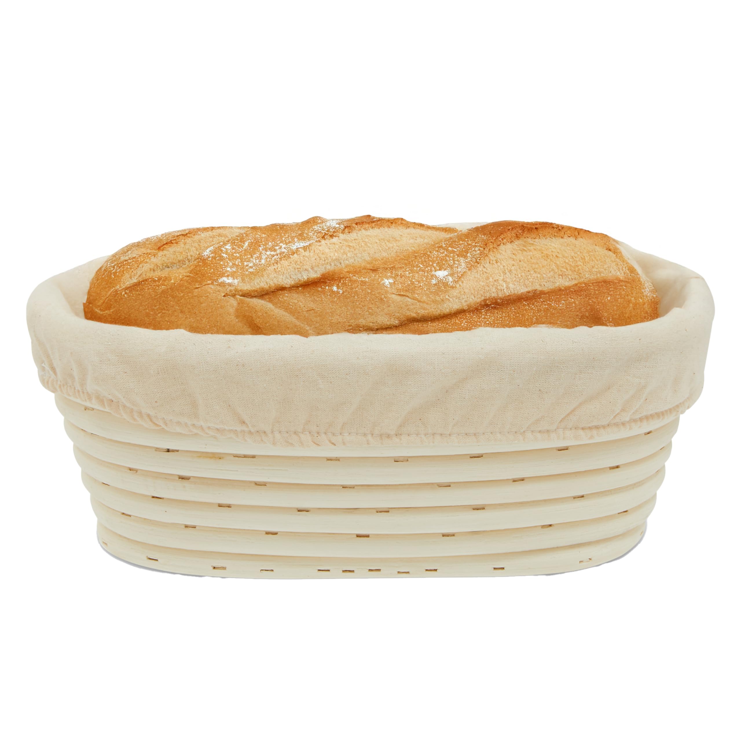 Premier Housewares Interiors By Premier Bread Proofing BasketSourdough Proving Basket With Cloth LinerBanneton For Sourdough Starter Kit from B&Q