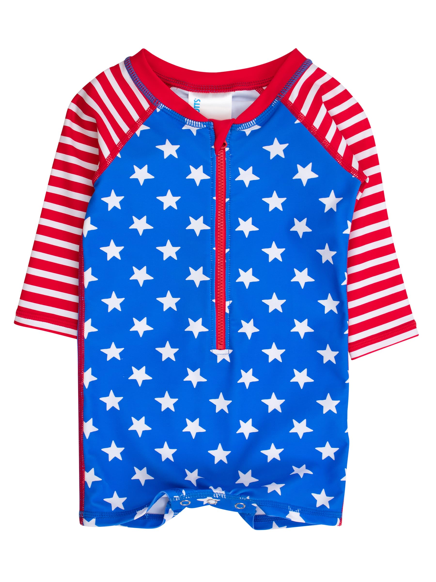 RUGGEDBUTTS Baby Boy Rash Guard Striped - One Piece Sunsuit UPF 50+