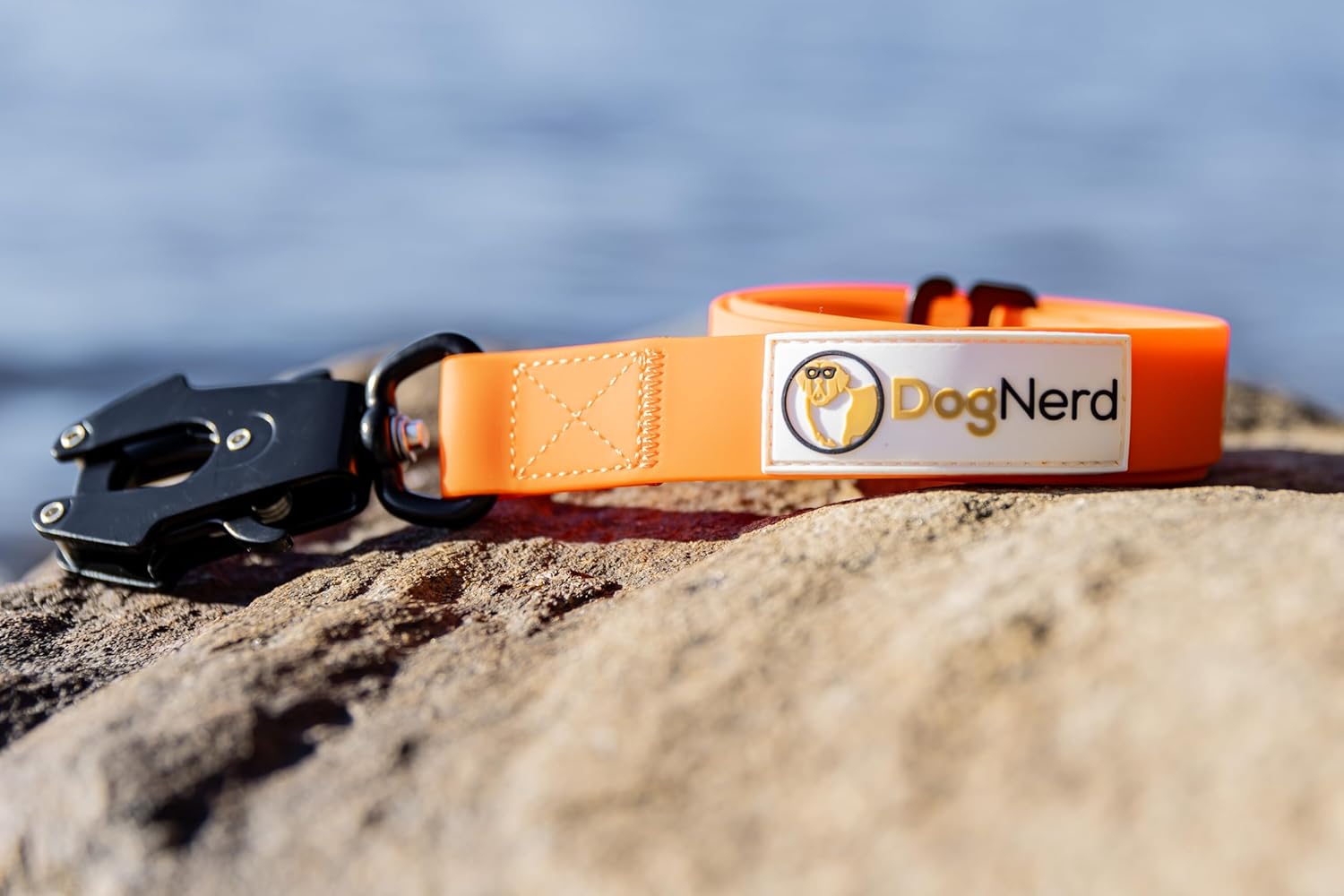 6FT Silicone Heavy Duty No Pull Tactical Dog Leash - Quick Release/Locking Carabiner for Medium & Large Breeds - Waterproof Durable Strong Training Leash (6 FT, Orange)