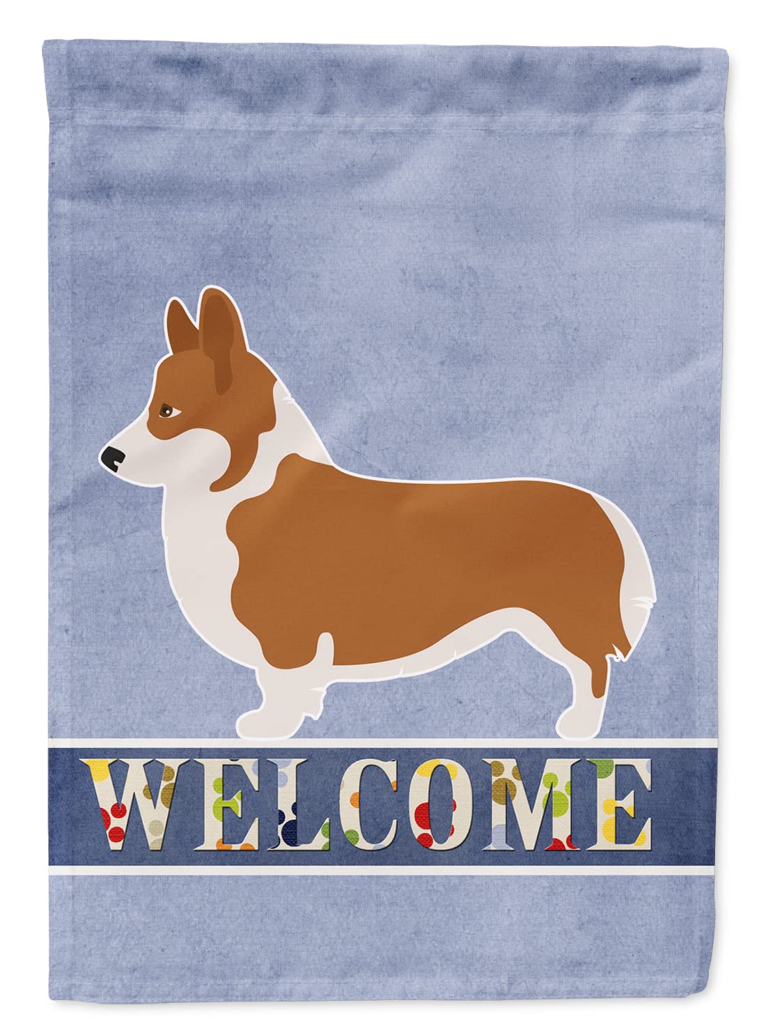 Drapeau de jardin Corgi multicolore pour égayer votre entrée de maison