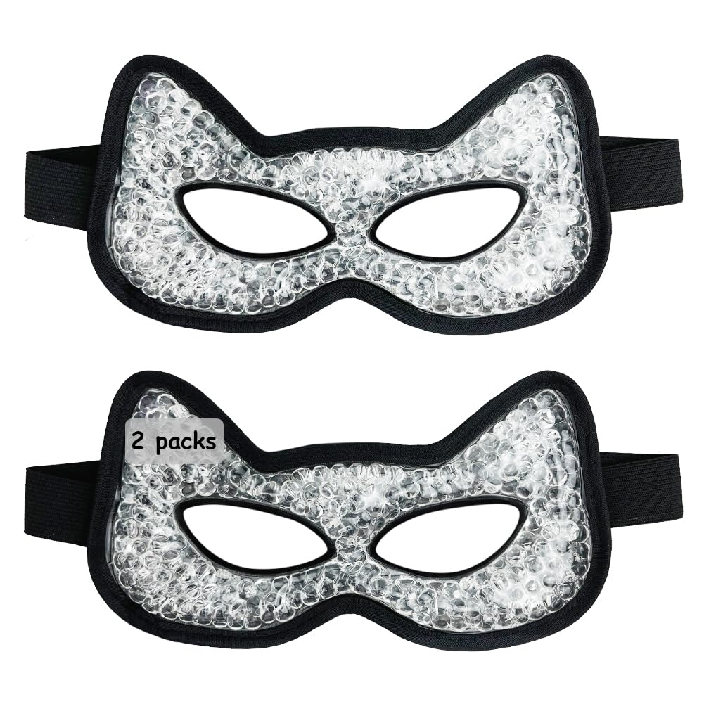 CONBELLA Cooling Heating Eye Mask - Hot Cold Use for Puffy Eyes Headaches Migraines Sinus Dark Circles 2