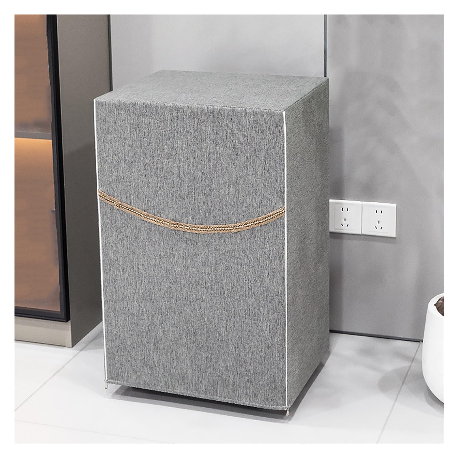 Pokrowiec ochronny do sejfu, minimalistyczna osłona z otworem z przodu, rozmiary S/M/L, ochrona przed kurzem do skrzynki zamkowej i mebli (szary, 12 x 12 x 24/30 x 30 x 60 cm)