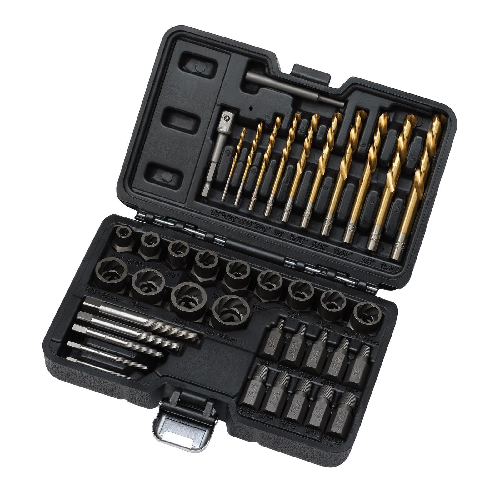 Draper Chrome 07120 Bolt Nut Stud Screw Extractor Set (40 Piece)