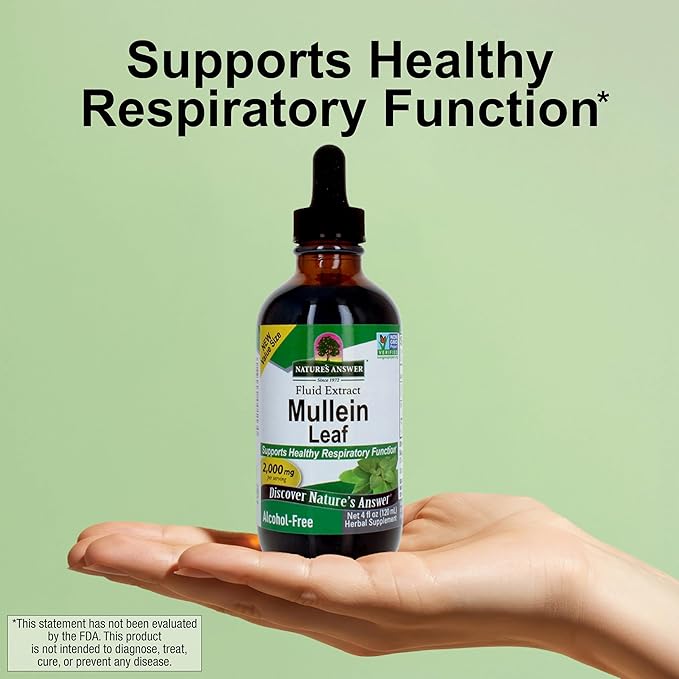Té de Hoja de Mullein 4 oz - Apoya Función Respiratoria miniatura 5