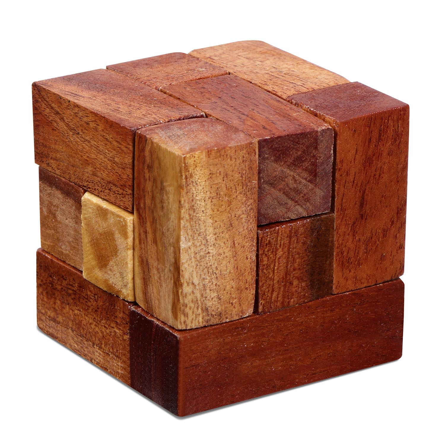 Navnirmiti Wooden Soma Cube Puzzle Game – 3D Wooden Puzzle Box, Cubic Puzzle Toys for Kids & Adults | Brain Teaser Games, STEM Educational Puzzle Toys-image-47