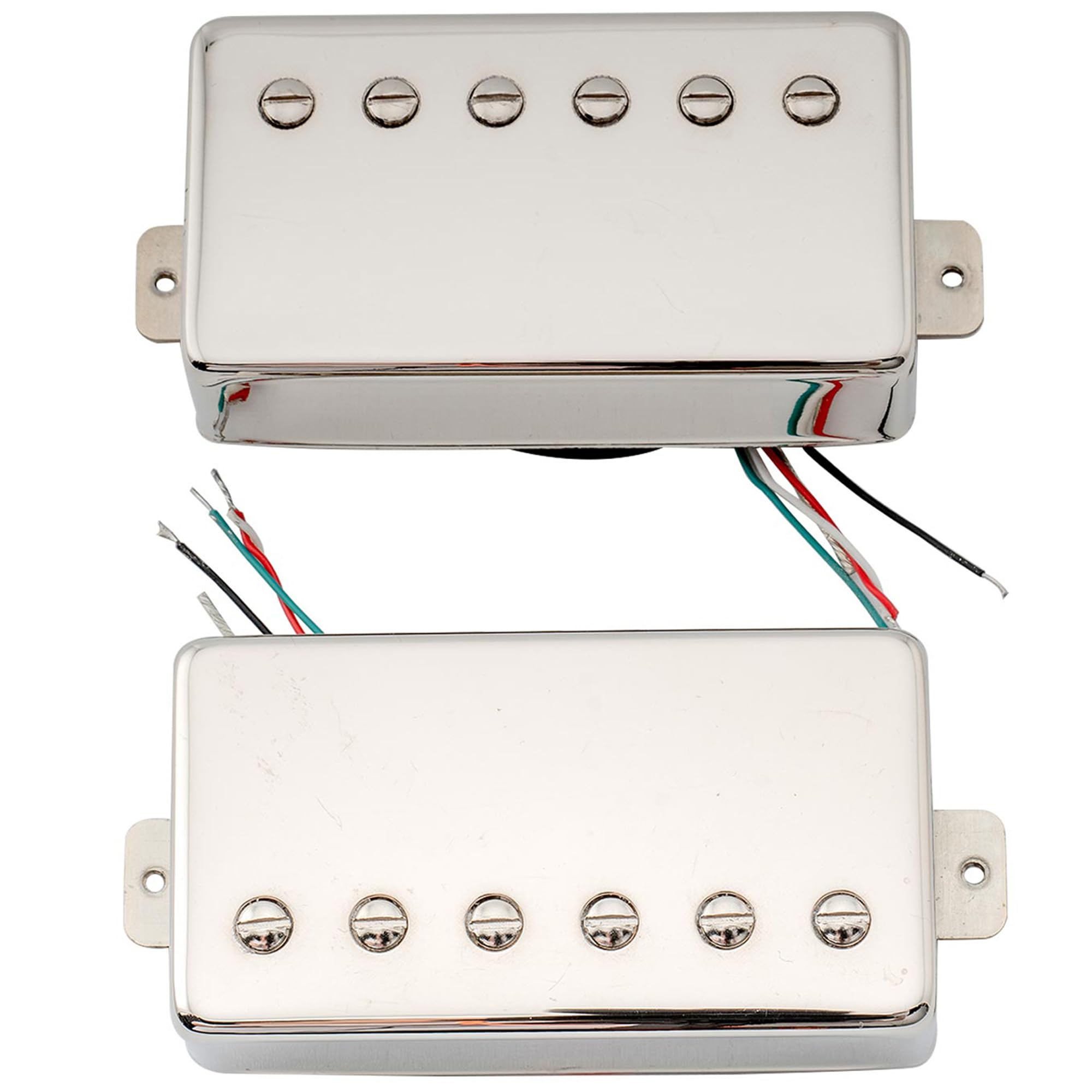 Artec LPA210 Alnico 5 Humbucker Tonabnehmer Hals Steg Pickups Set Nickel | für LP Style E-Gitarre