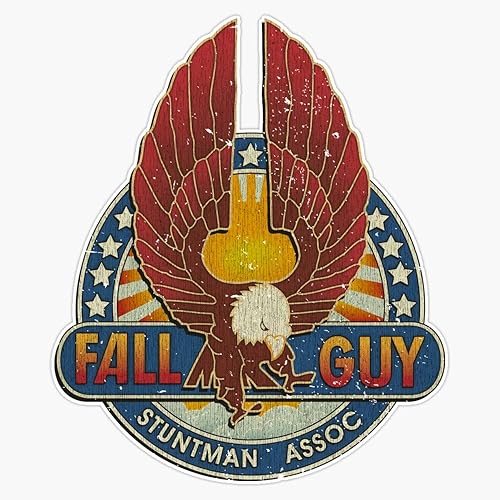 Fall Guy Stuntman Association - Calcomanía de vinilo para ventana, 5 pulgadas