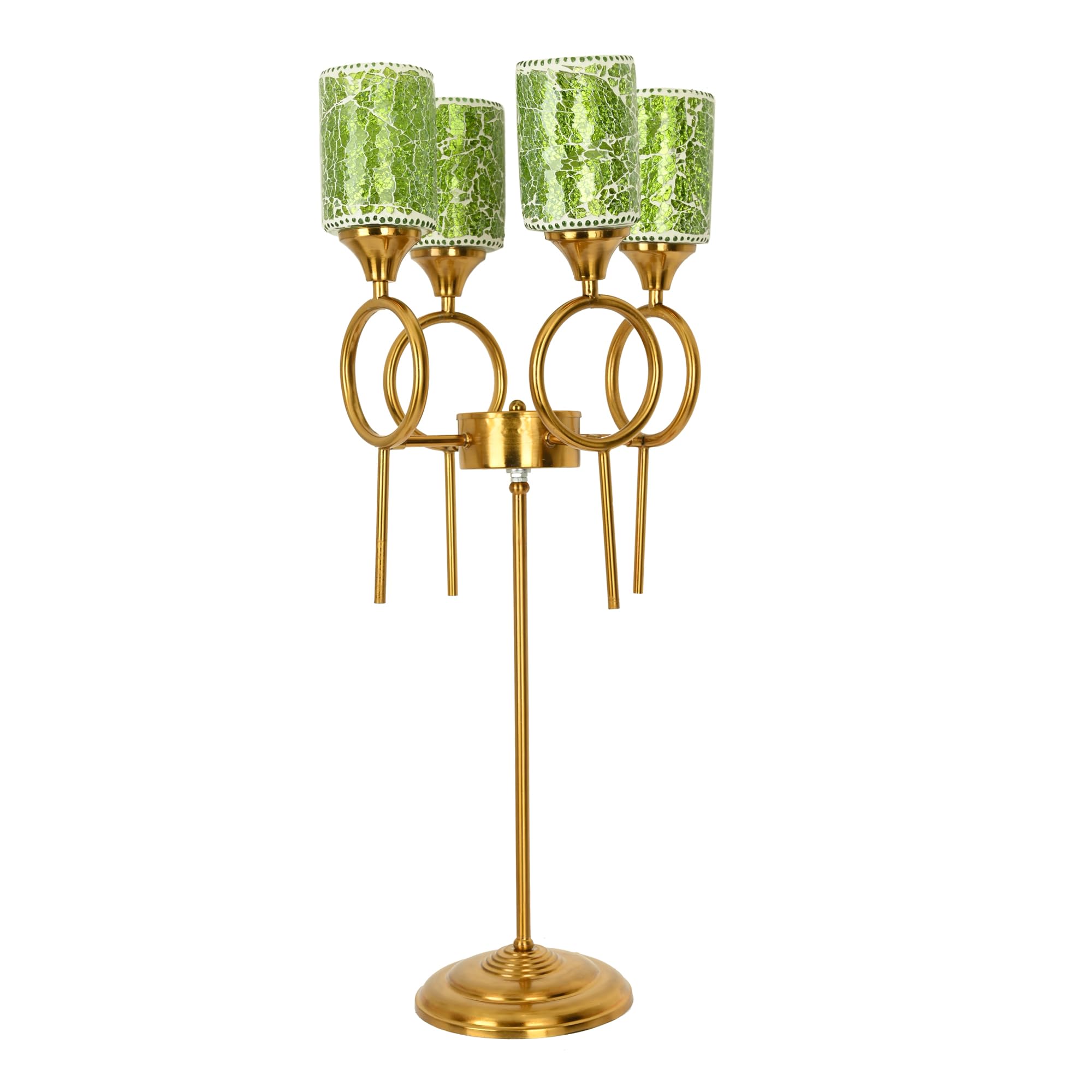 Elegant Floor Lamp with Metal Base and Vibrant Colored Glass Shades – Perfect for Home Indoor Lighting and Decoration, Dimensions: 36 x 36 x 74 CM- F1-image-49