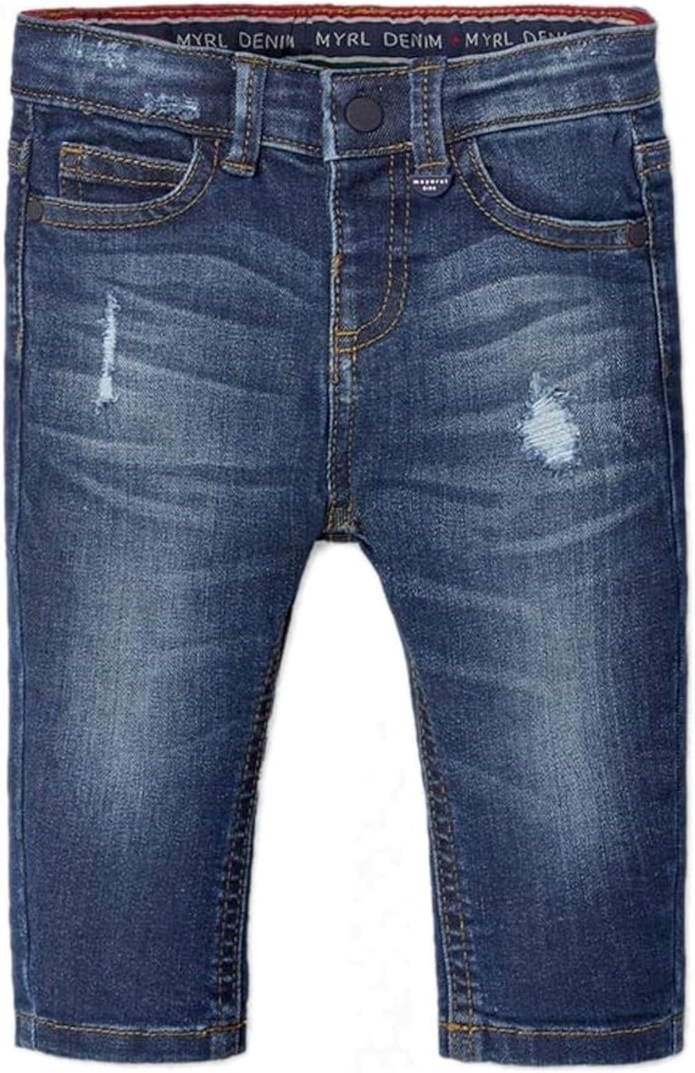 Mayoral Pantaloni Neonato 6-24 Mesi – Jogger, Felpati, Cargo e Jeans Elastici – Comodi per Asilo, Casa e Passeggio