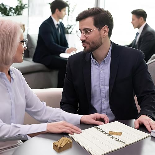 Miniatura 6 de Ctosree Libro de citas de salón con 200 hojas de tarjetas recordatorias de citas, libro de programación, 4 columnas, incrementos de 15 minutos con