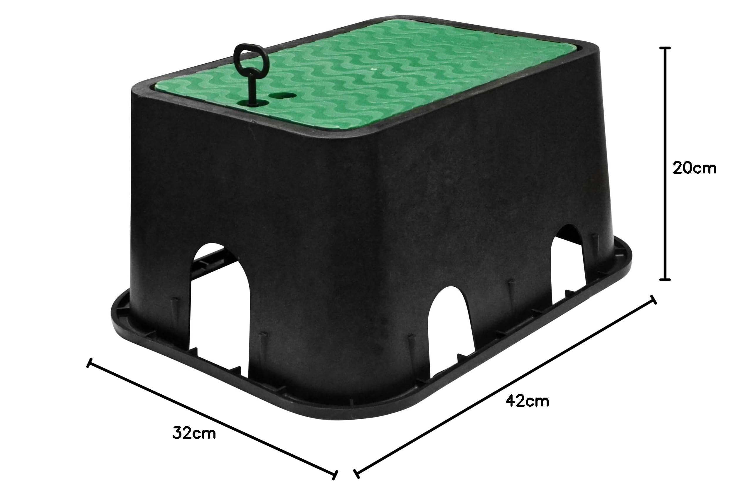 Jardibric Regard Arrosage 420 x 320 x 200 mm 1-2 Électrovannes Polypropylène Enterré
