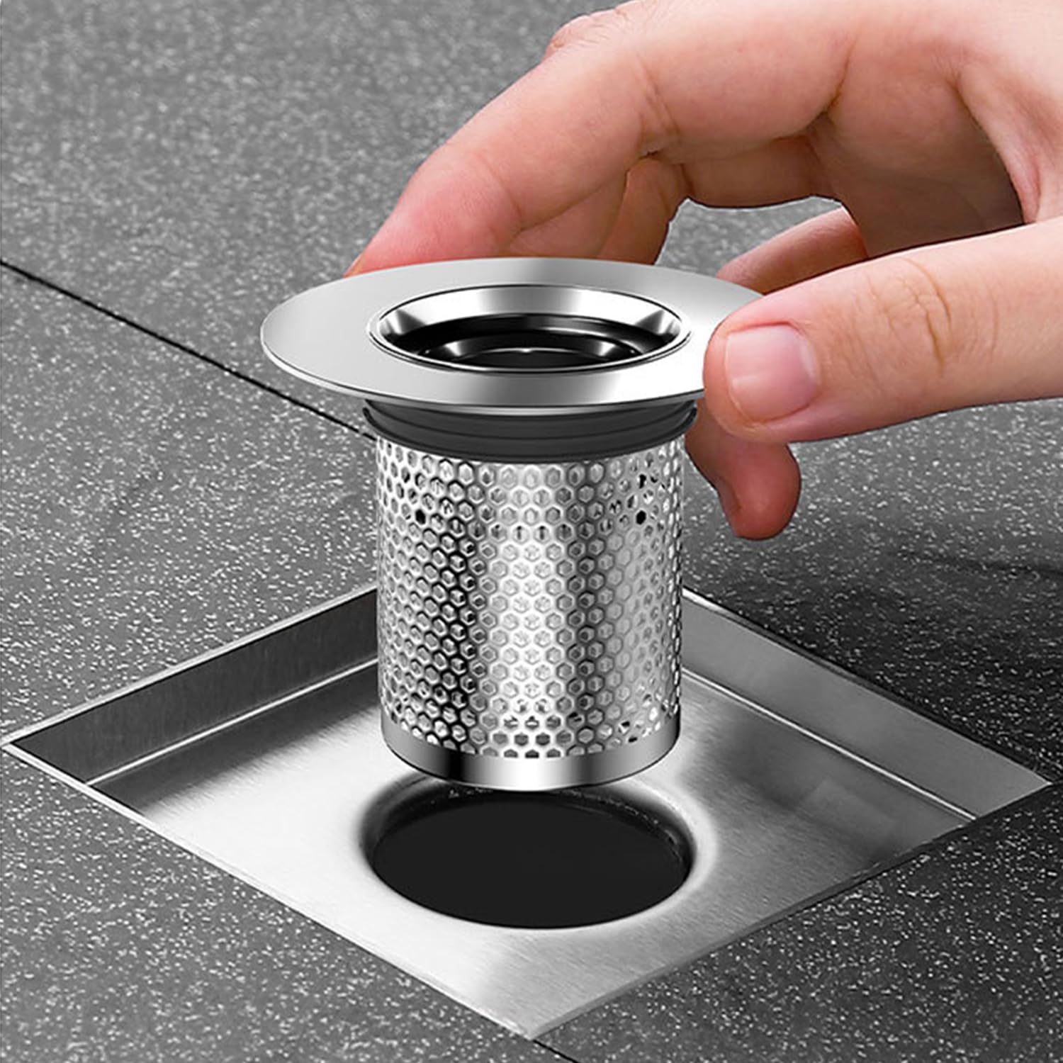 2 Filtri Scarico In Acciaio Inox - Per Lavandini Bagno E Cucina, Antiotruzione E Antinsetti - Foto 3