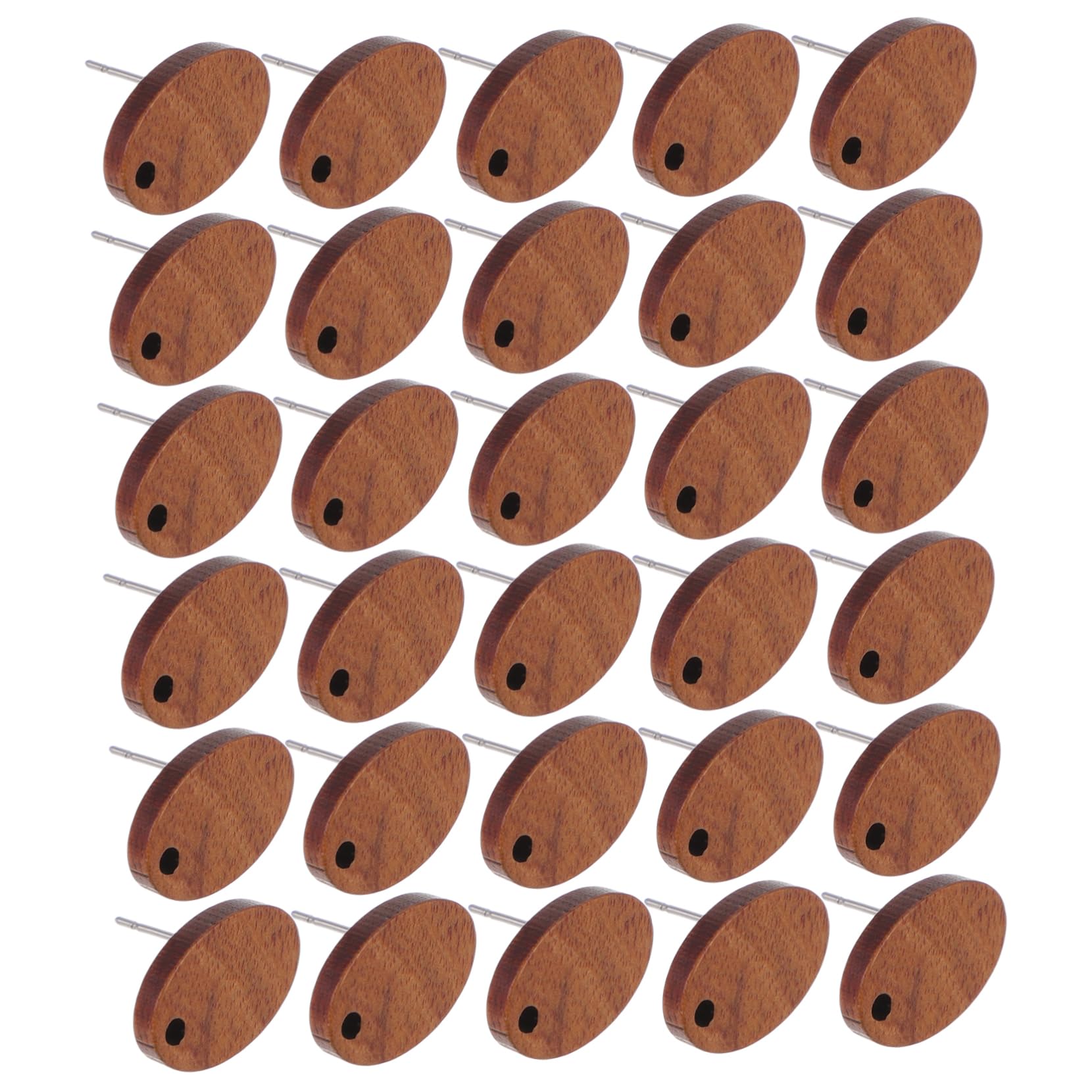 NUOBESTY 120stücke Geometrische Holz-Ohrstecker Ohrringe Teiliges Aus Robustem Holzmaterial Für Individuelles Schmuckdesign Sicher Und Einfach Zu Verwenden Für Kreative Bastelprojekte