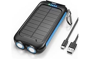 38800mAh Solar Charger Power Bank with Flashlights