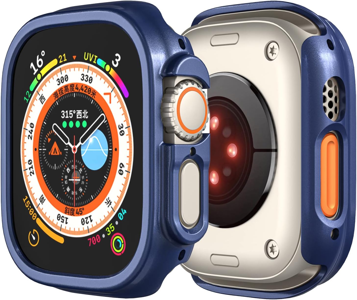 Compatible with Apple Watch Ultra 3/2/1 49mm Hard PC Case Cover - Impact Resistant, Shockproof, All-Around Edge Protective Bumper Cover (9Pack)