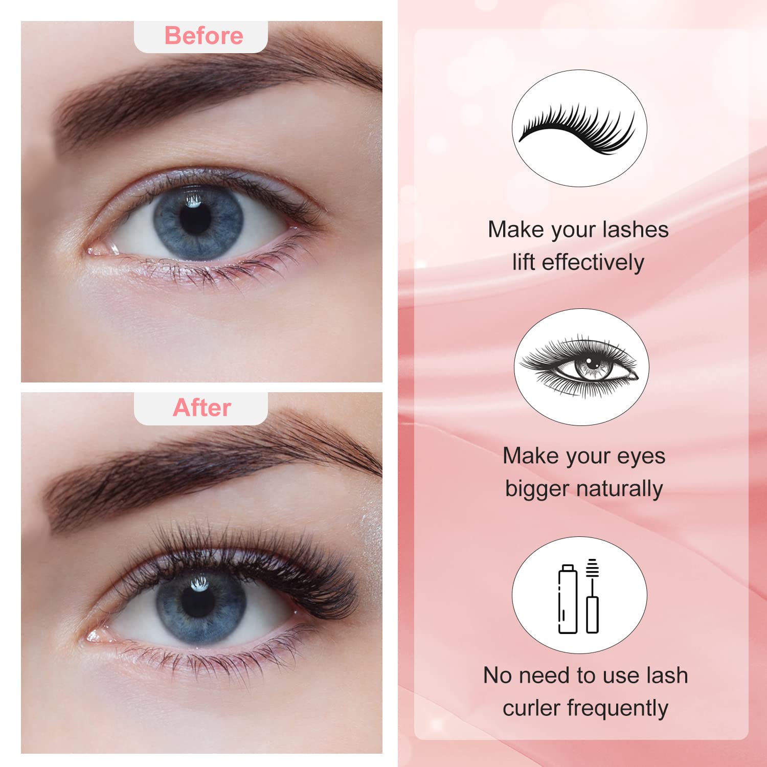 Bestauty 2024 Kit Laminazione Ciglia,Laminazione Ciglia Lit Completo,Lash Lift Kit, Laminazione Sopracciglia,Kit Professionale Semipermanente Per Ciglia Arricciate,Adatto Per Uso Domestico e in Salone