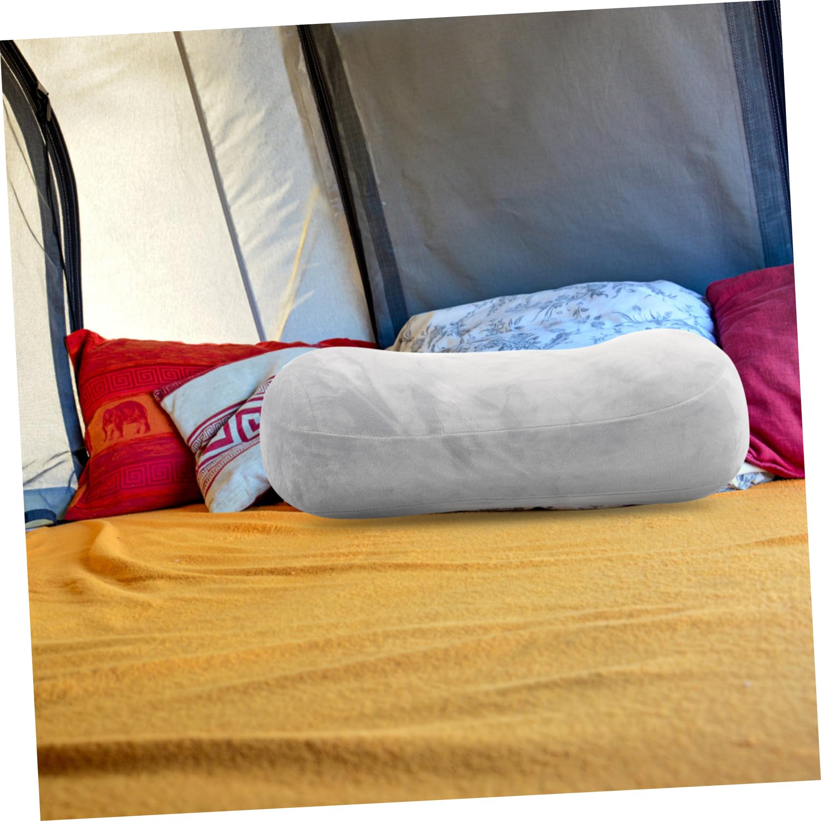 Abaodam Almohada de Viaje de Viscoelástica para Dormir Cojín Ergonómico para Oficina Camping Lavable