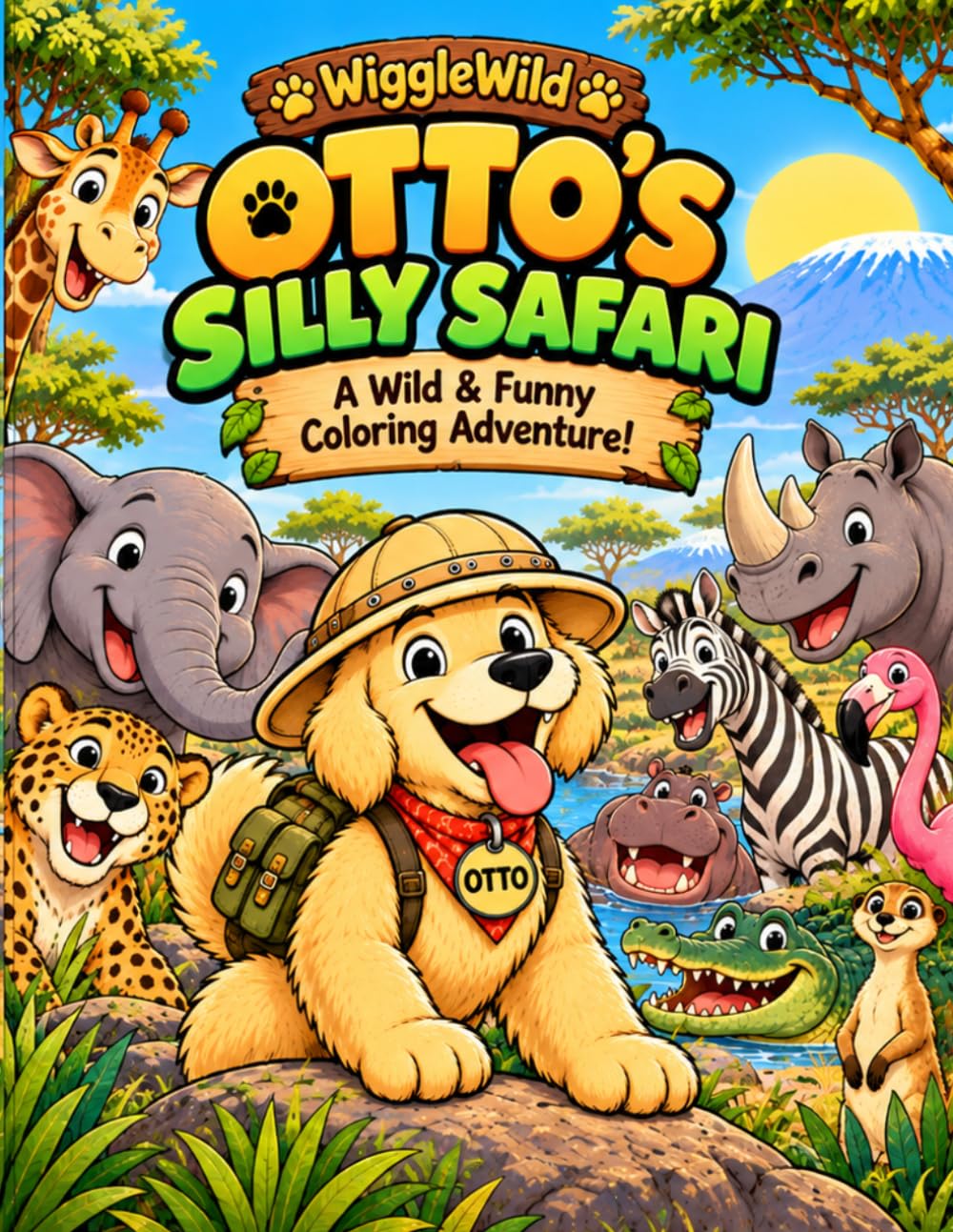 Otto’s Silly Safari: A Wild & Funny Coloring Adventure!