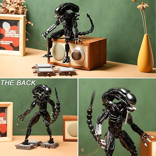 Miniatura 4 de Xenomorph - Kit de construcción de figuras de acción compatible con juegos de Lego para adultos, para niños de 8 a 14 años en adelante, 616 piezas