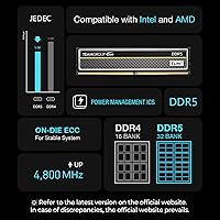 Vista 6 de TEAMGROUP Elite Plus DDR5 32 GB (2 x 16 GB) 6400 MHz PC5-51200 CL52 sin búfer sin ECC 1.1V UDIMM 288 pines Módulo de memoria de escritorio Ram Negro