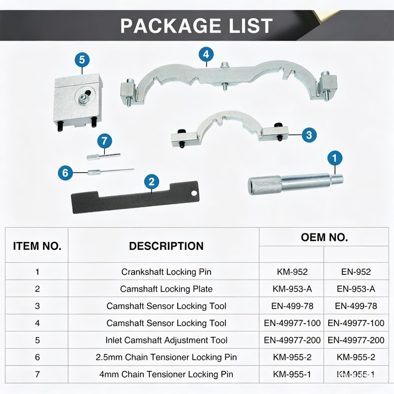Compatible Con Opel Para Ampera Para Insignia 1.4 2011-2015 Para Adam 1.2 1.4 2012-2016 Kit De Herramientas De Bloqueo De Sincronización De Cadena De Motor Calado Distribución