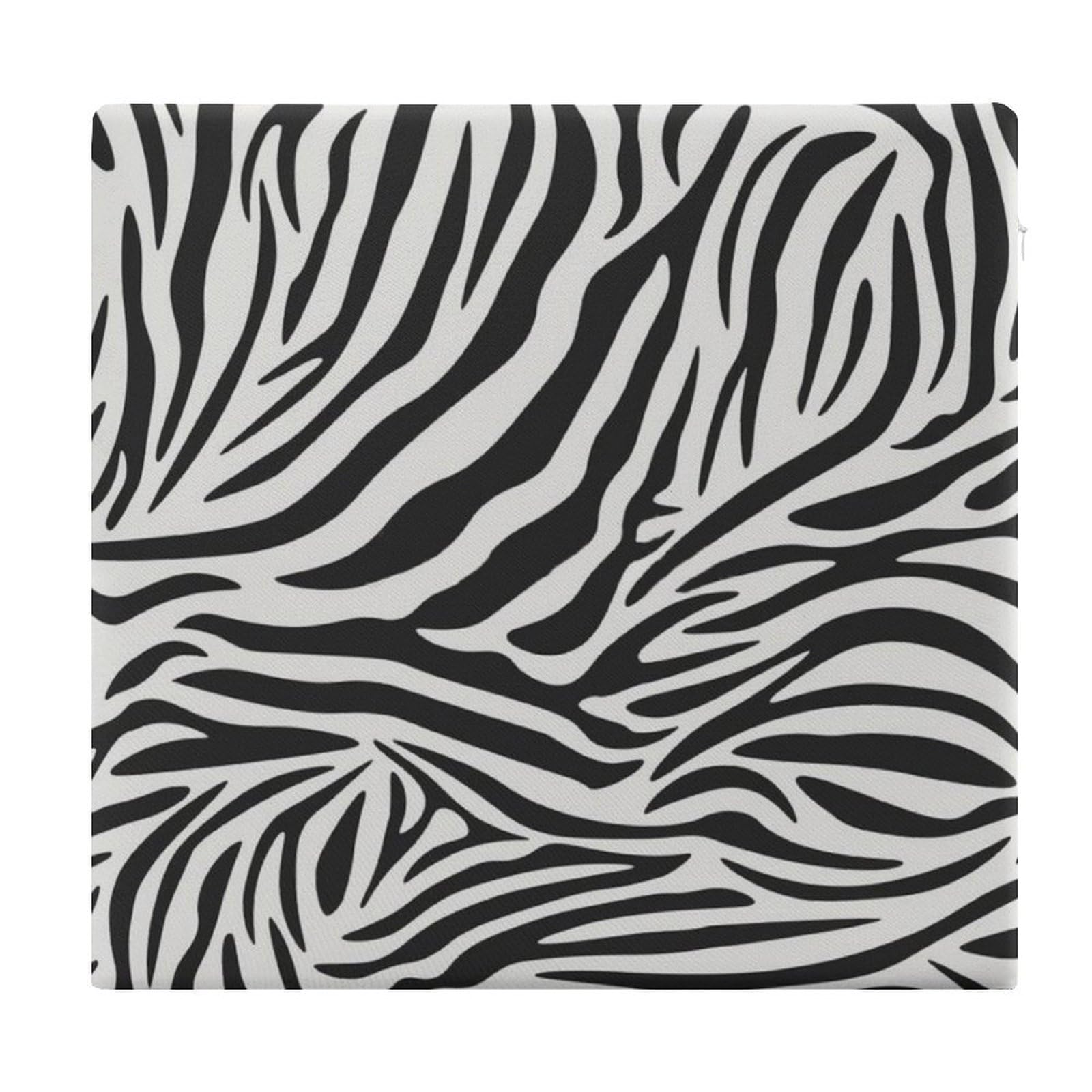JZemdybill Chair Pad, Zebra Pattern Seat Pad, Square Chair Cushion for Yoga Living Room Balcony