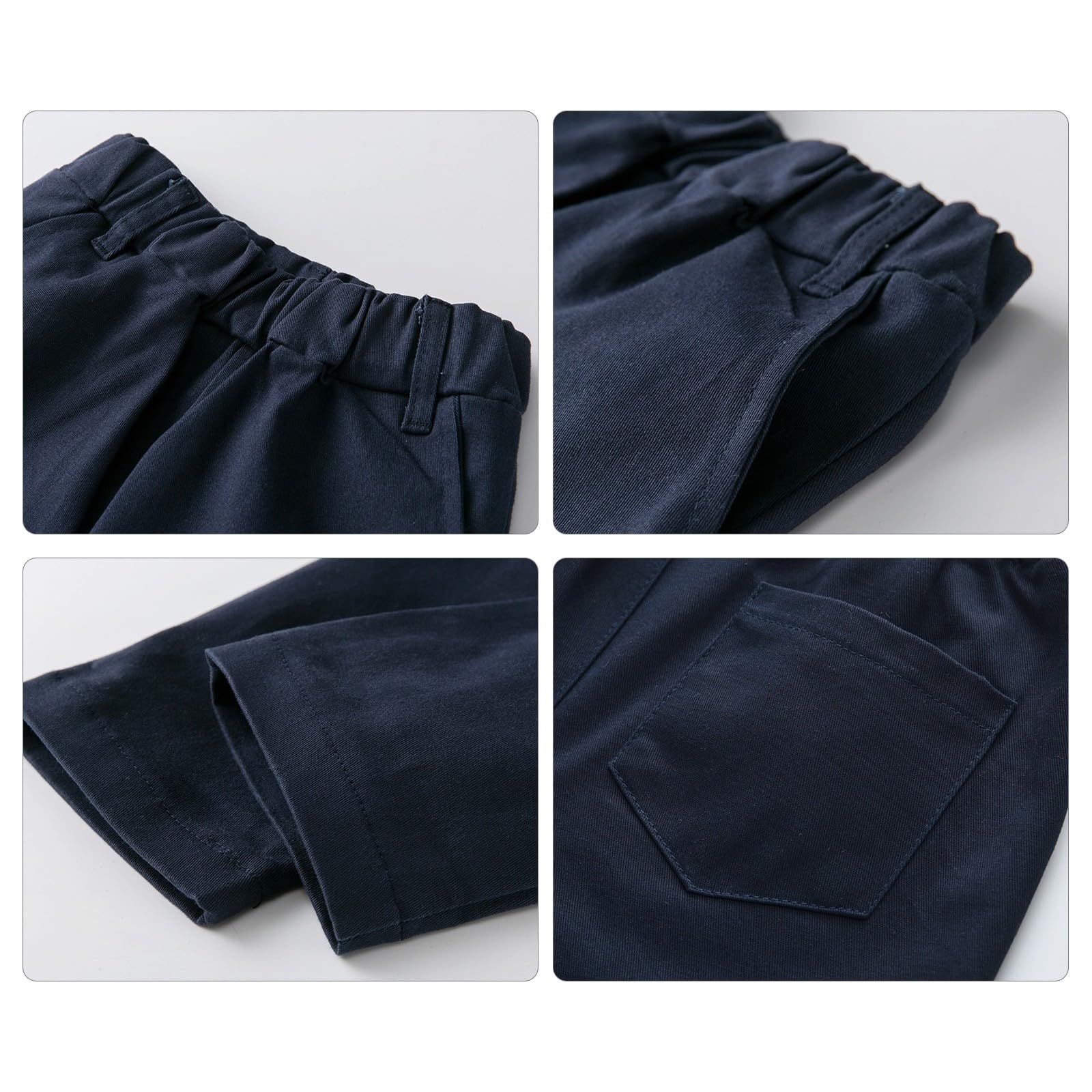 Volunboy Trajes para Bebé Niños de Boda, Bautizo Conjunto de Chaleco, Camisa, Pantalón, Pajarita