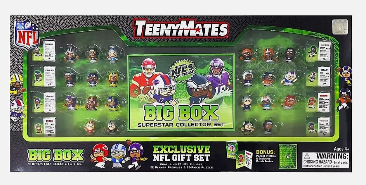 Amazon.com: NFL TeenyMates Football 2025 Big Box Superstar