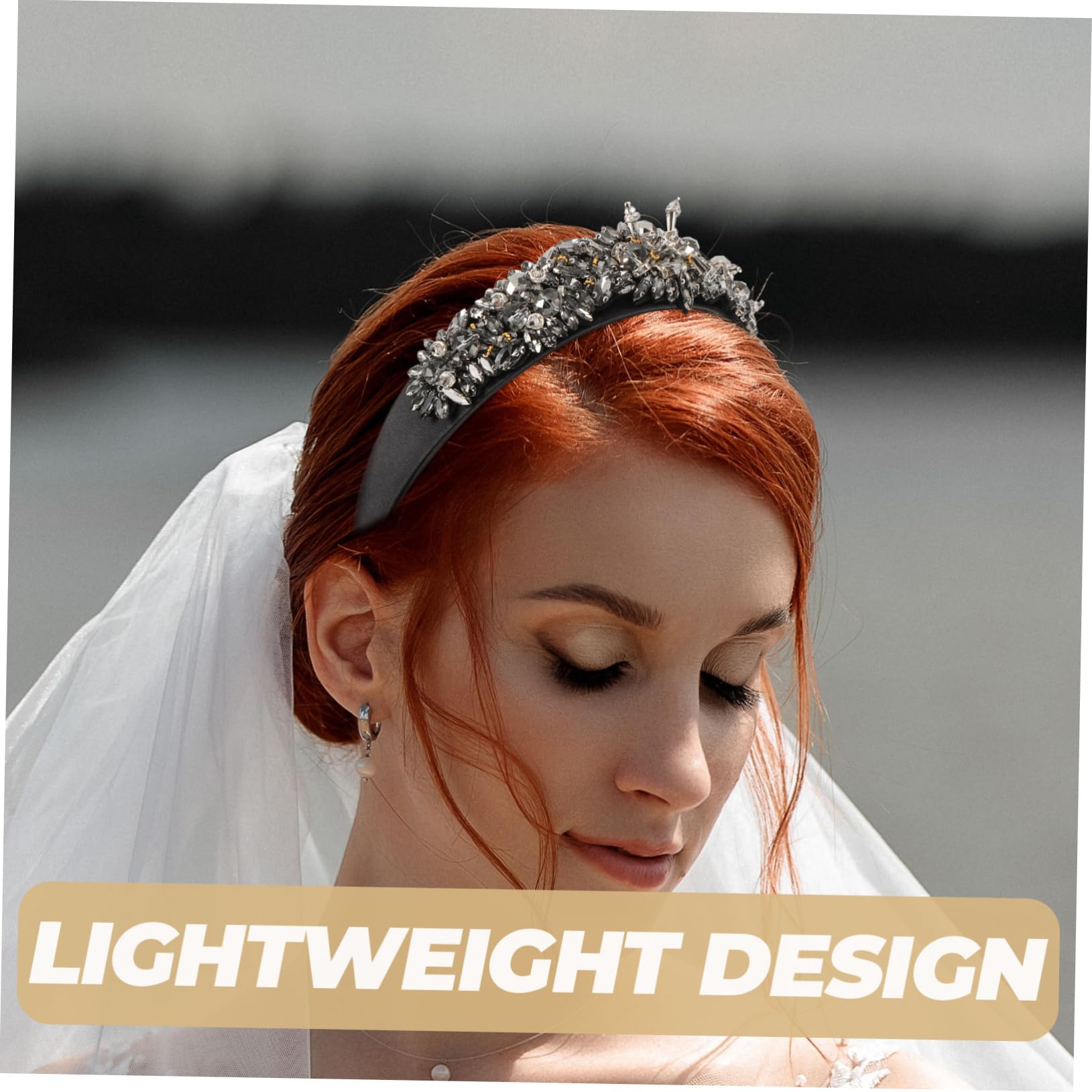SOLUSTRE Stirnband Für Mädchen Im Barockstil Mit Diamantdeko Haarschmuck Aus Hochwertigem Material Flexibel Bruchfest Für Alltag Baden Und Partys