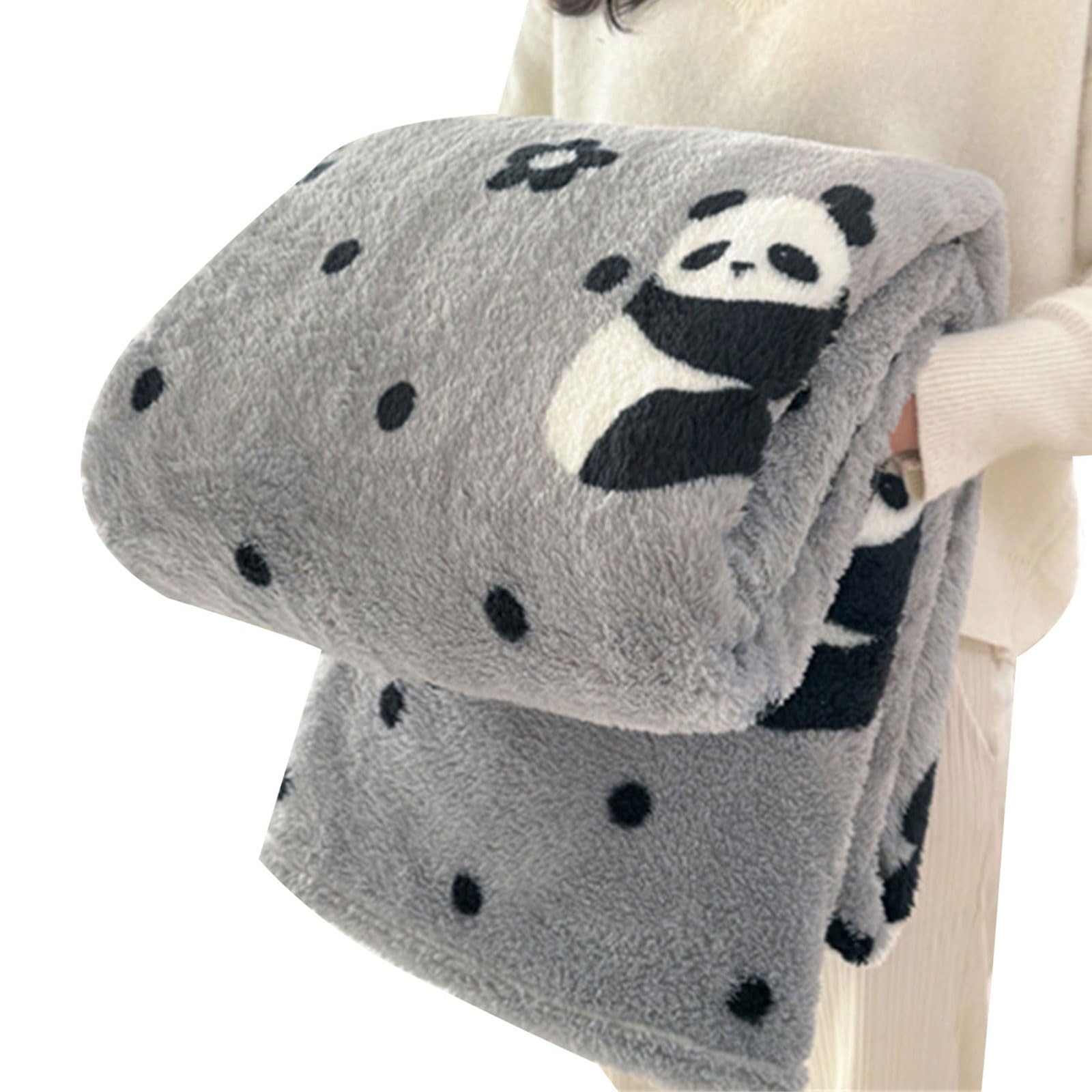 Msioytog Corals Grids Throw Blanket Soft Warmth for Adults Portable Designs Easy to Store Carry Blankets & Throws