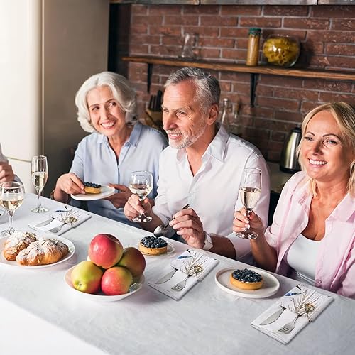 Miniatura 3 de 12 servilletas de tela de primavera de 20 x 20 pulgadas, servilletas de cena lavables, servilletas de fiesta de té, servilletas para cocina, fiesta,