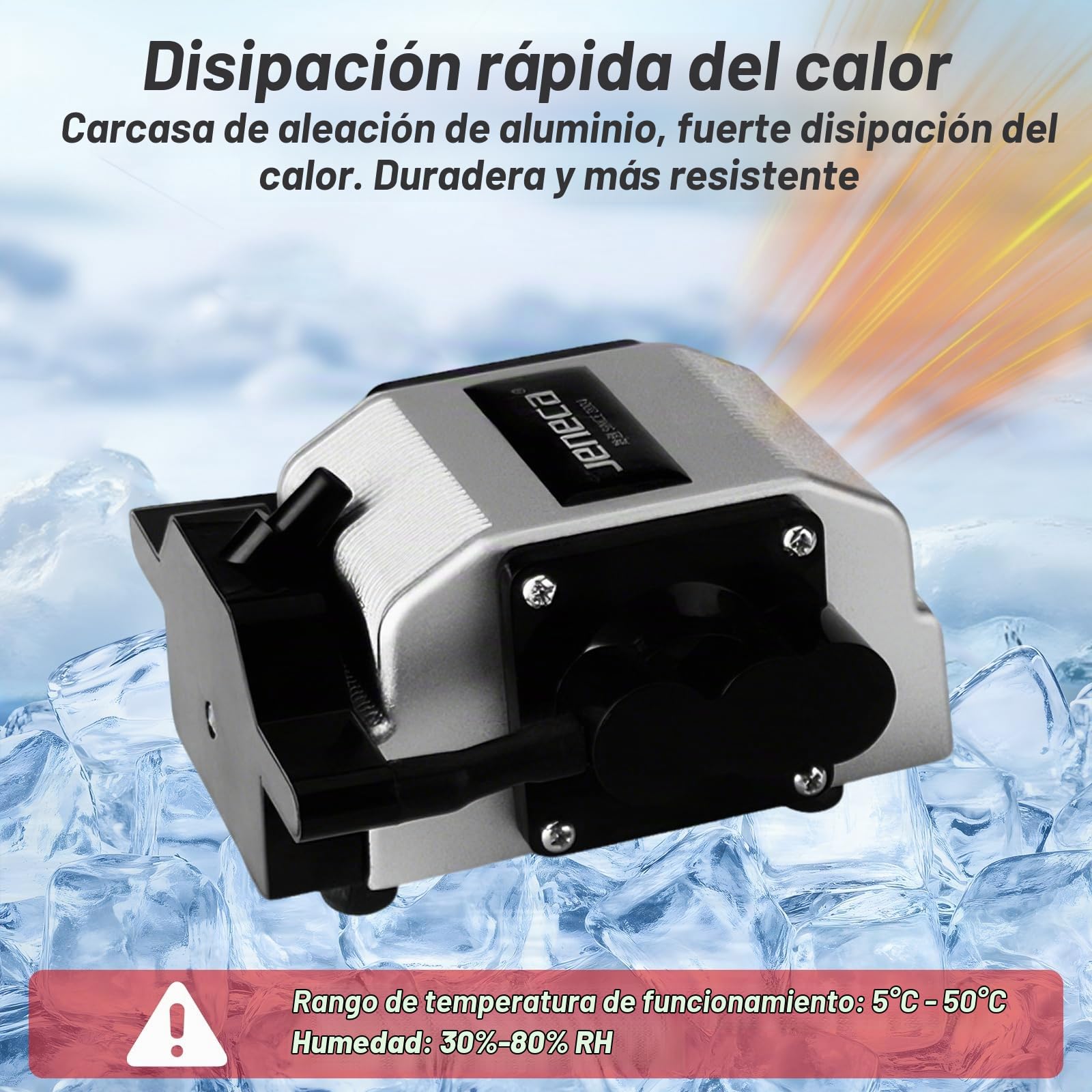 Bomba de Aire para Acuario con 6 Tomas, 3300 L/H 25 W Oxigenador Acuario Silencioso/Baja Vibración/Ajustable para Peceras Medianas y Grandes, Estanques Pequeños, Hidroponía y Acuarios Comerciales