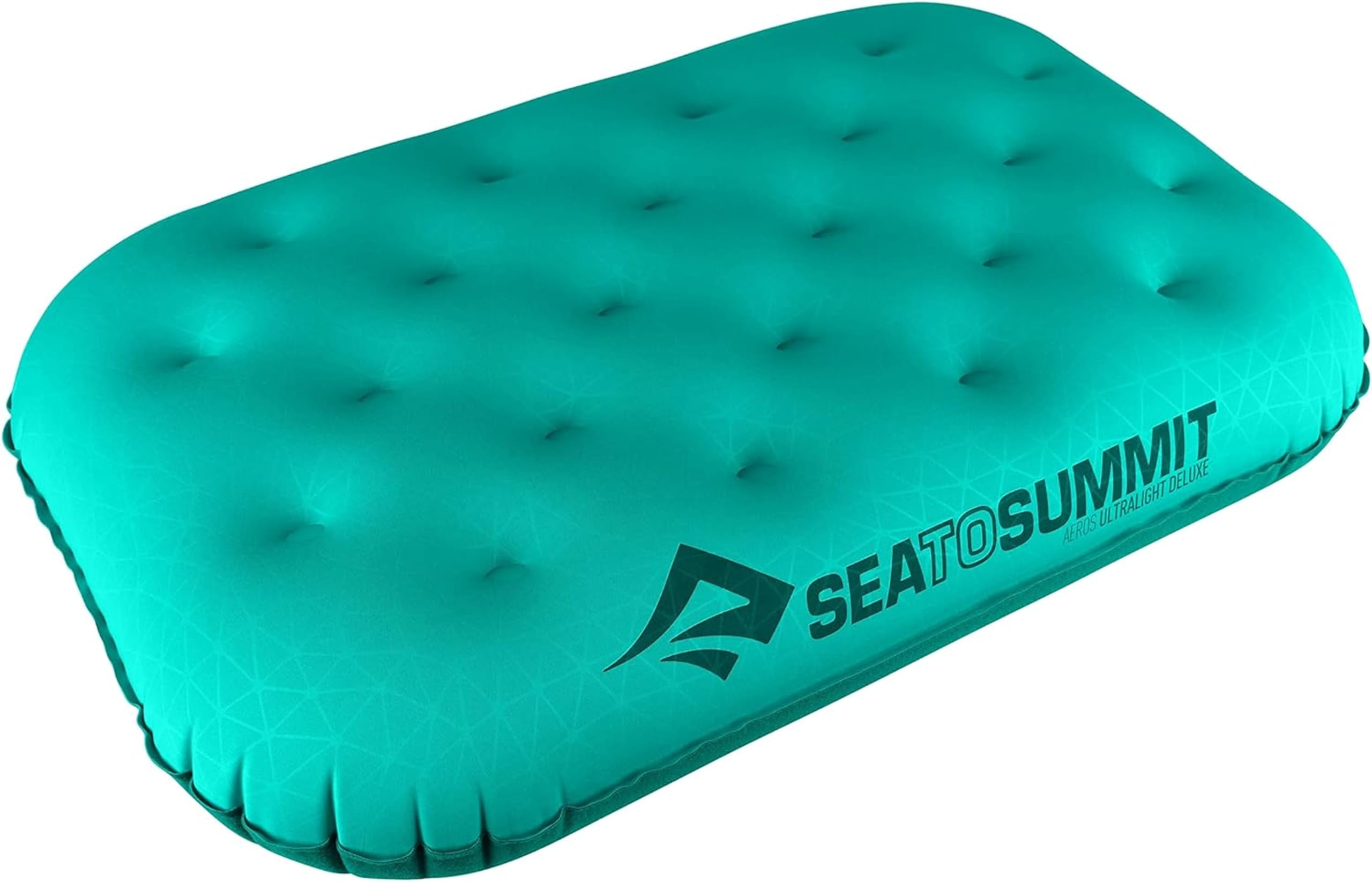 Sea to Summit - Aeros Ultralight Deluxe Reisekissen XL - Leicht zum Aufblasen - rutschfest - Ultra-SIL Reißverschluss-Tasche - Camping & Fahrradtouren - 56 x 36 x 14cm - Sea Foam Green - 130g