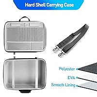 Vista 5 de ELLESTAZ Hard Shell Carrying Case for PS5, Protective Travel Carry Case Fits Playstation 5 Console Controller, Carrying Case Travel Bag Storage for
