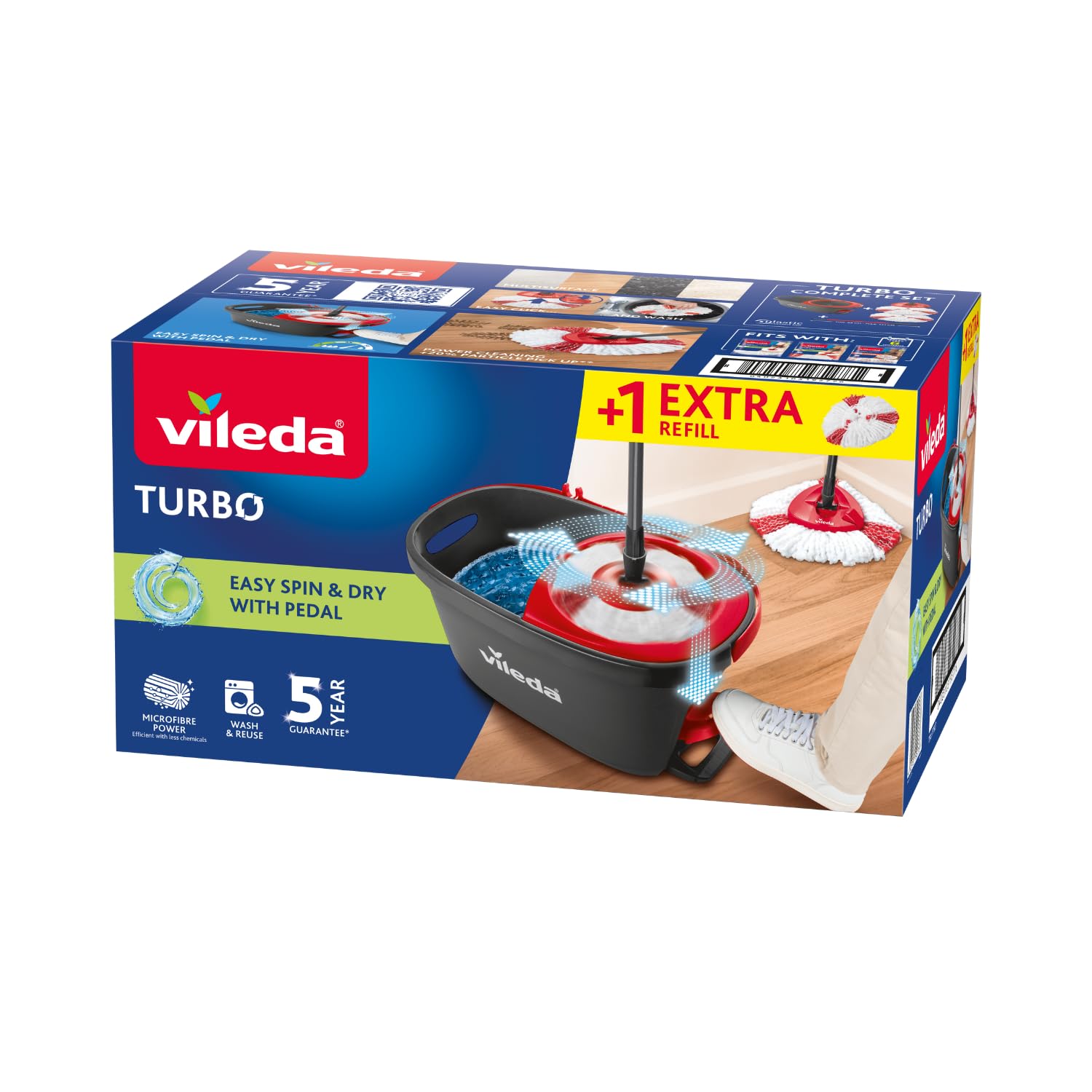 Vileda EasyWring & Clean Turbo 2 in 1 navulling Pak