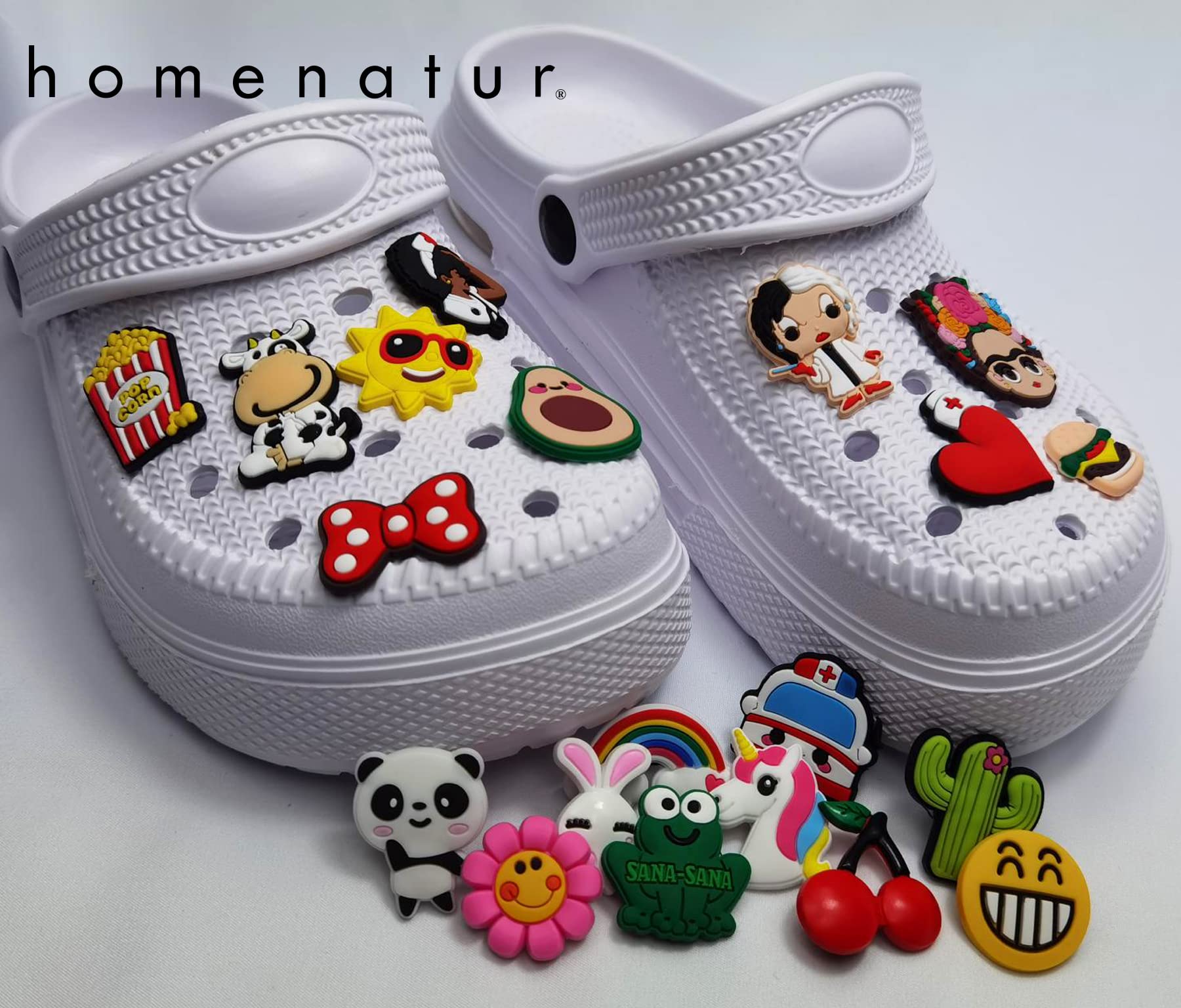 Pines para Crocs Zuecos Sanitarios - 20 Piezas - Pins Decorativos - Shoe Charms - Accesorios y Adornos para Zapatos - Mujer Hombre Niños - Sanidad Hostelería - Trabajo Peluqueria