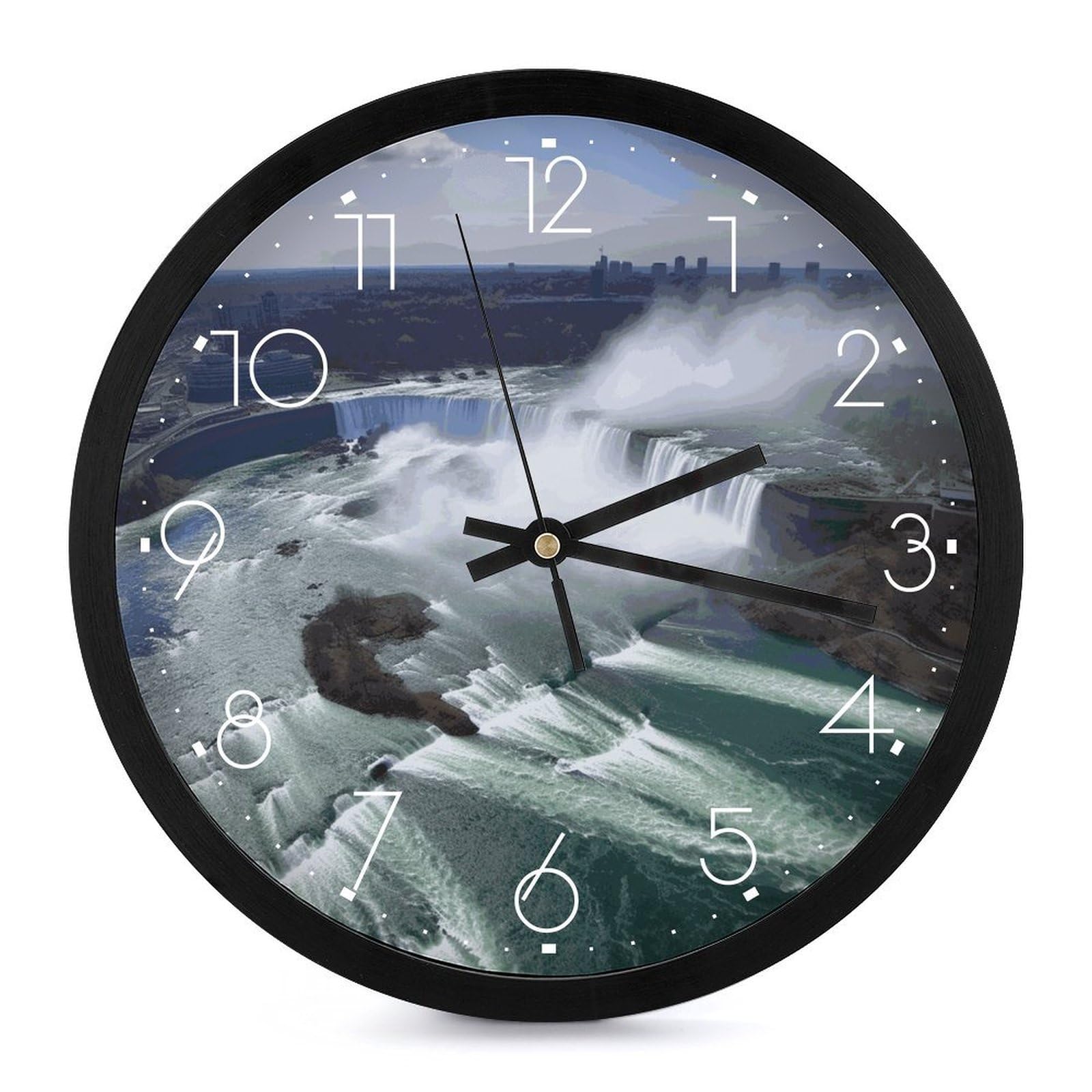 Horloge murale silencieuse ronde pour un sommeil paisible à la maison