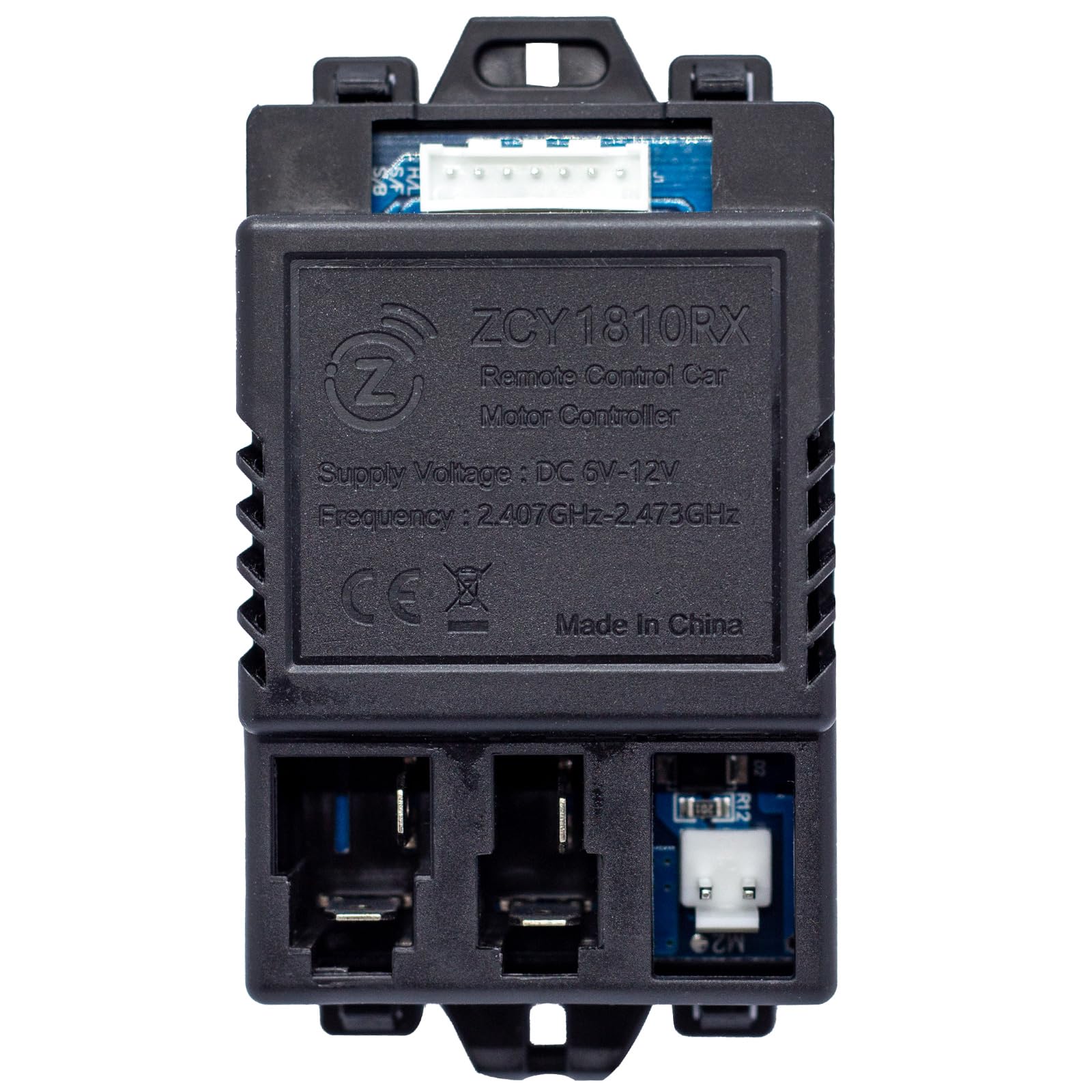 The White Socket is 7 pin ZCY1810RX Control Box for 6V 12V Kids Ride On Toys Car Replacement Parts Receiver Remote Control Car Motor Controller