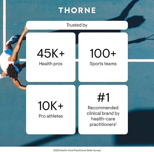 Vista 8 de THORNE - Ansiedad y apoyo al estrés - 5-MTHF, vitaminas B, folato y extractos de plantas para apoyar el sueño, los antojos y el estrés* - 30