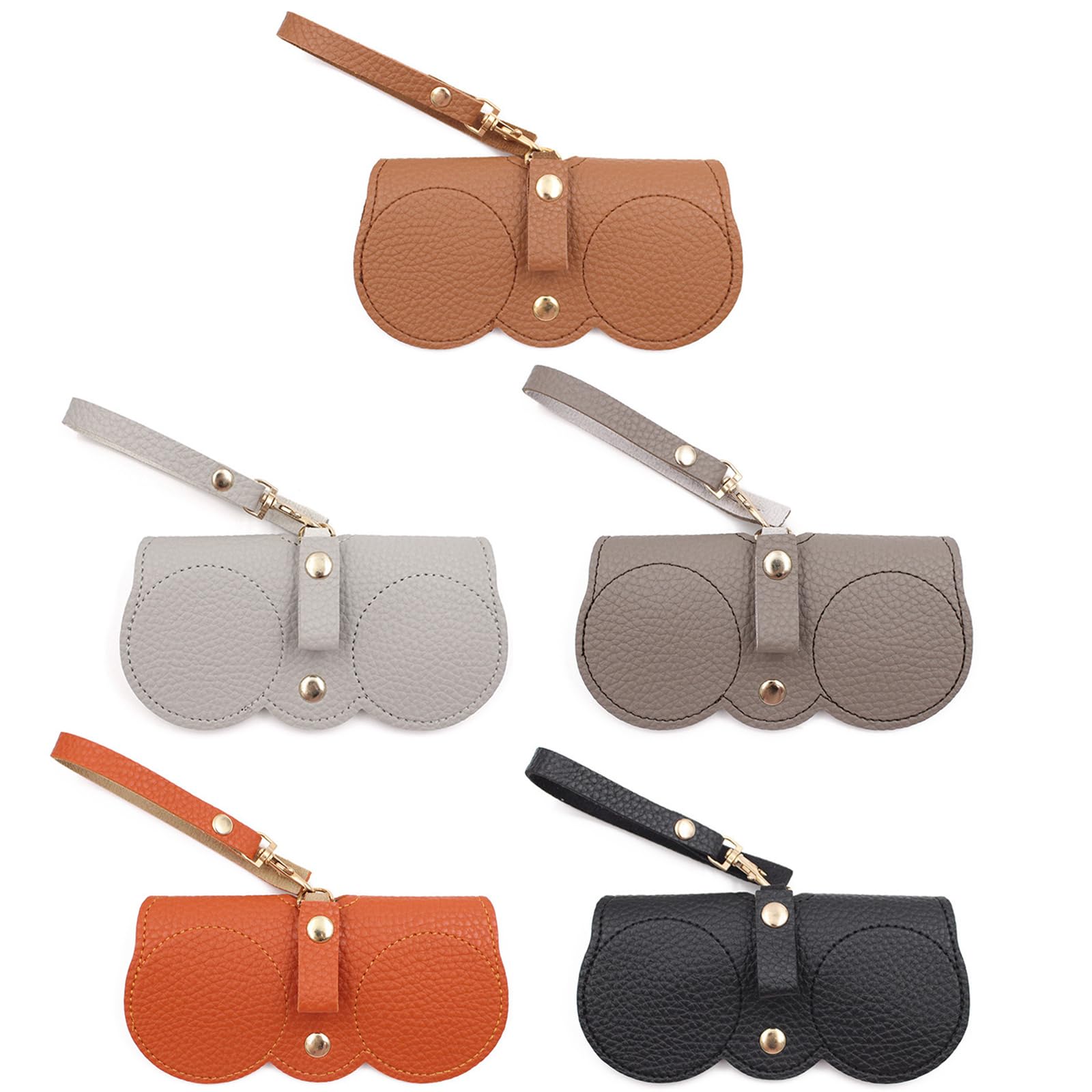 Mode Sonnenbrillenetui,Tragbares Etui für Sonnenbrillen Brillenetui Weich Tragbar Sonnenbrillen Beutel Lesebrillenetui Leder