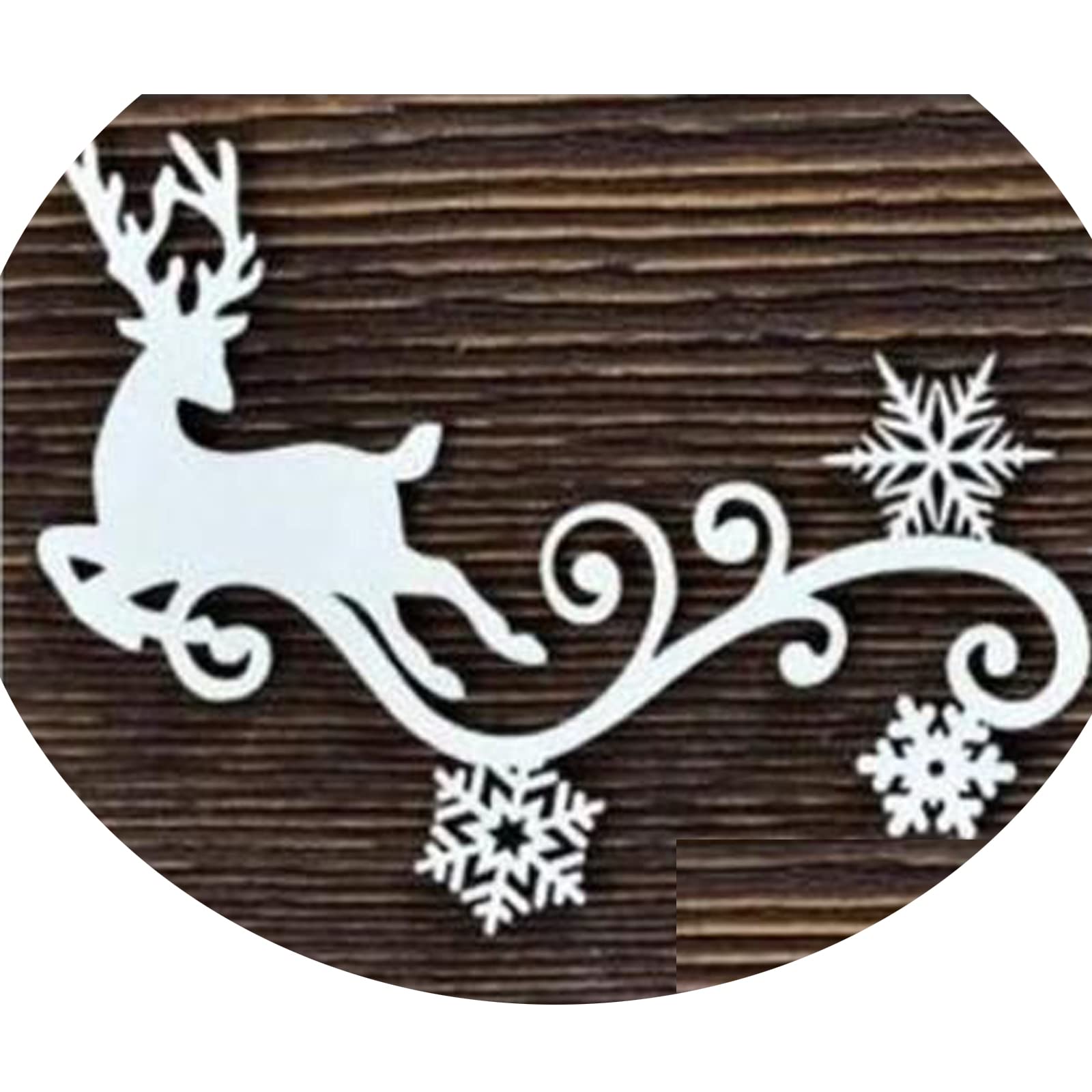 Matrices De Découpe En Métal Motif Cerf De Noël, Noël, Cerf, Flocon De Neige, Pochoirs De Découpe Pour Bricolage, Scrapbooking, Papier De Gaufrage
