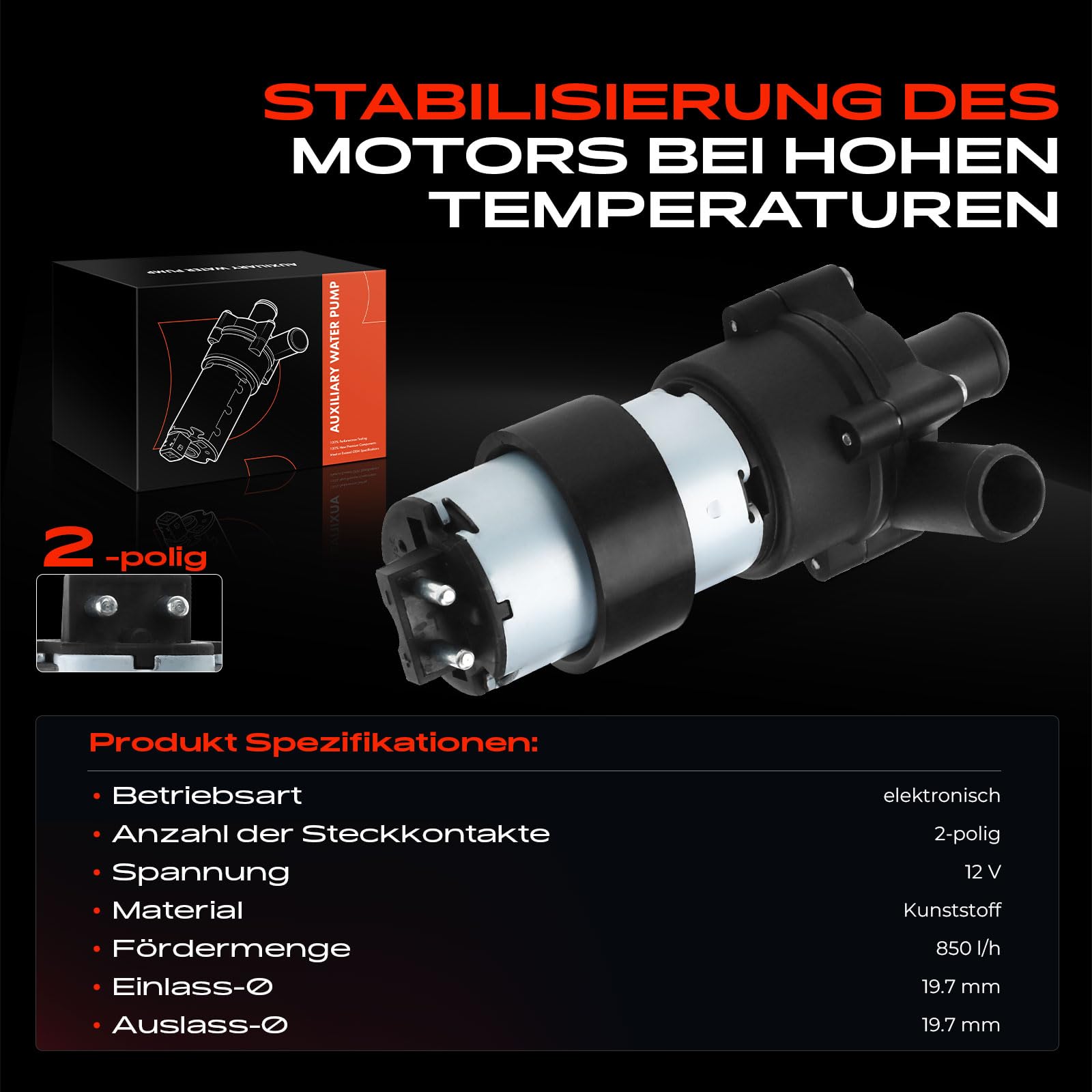 Frankberg Zusatzwasserpumpe Standheizung Replace# 2038350064