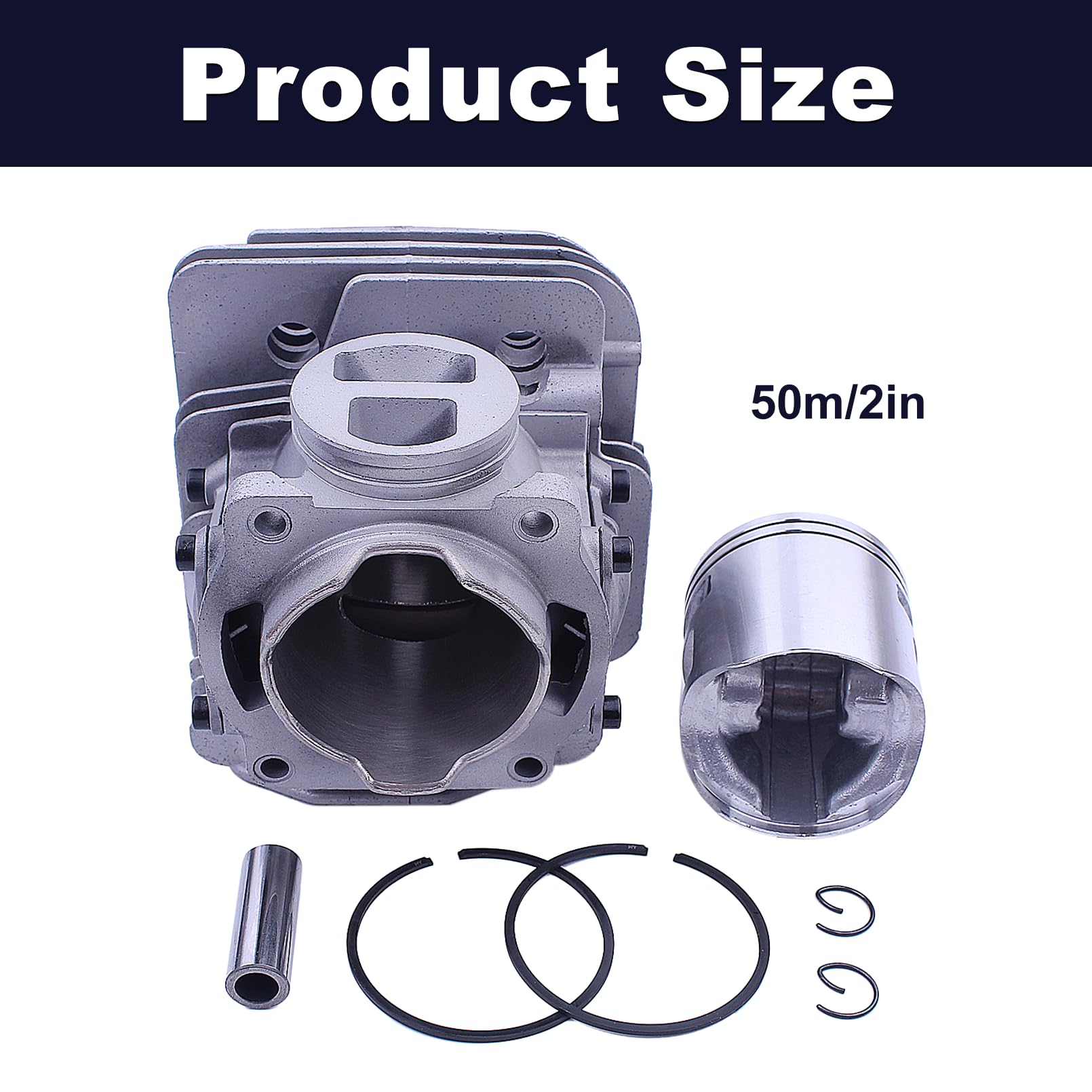 365 X-Torq Cylinder Piston Top End Kit, per motoseghe Per Husqvarna 365 X-Torq, 372Xp X-Torq, 575255702, 575 25 57 02