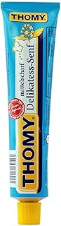 Thomy Medium Mustard (Mittelscharf Delikatess-Senf) Pack of 3x100ml