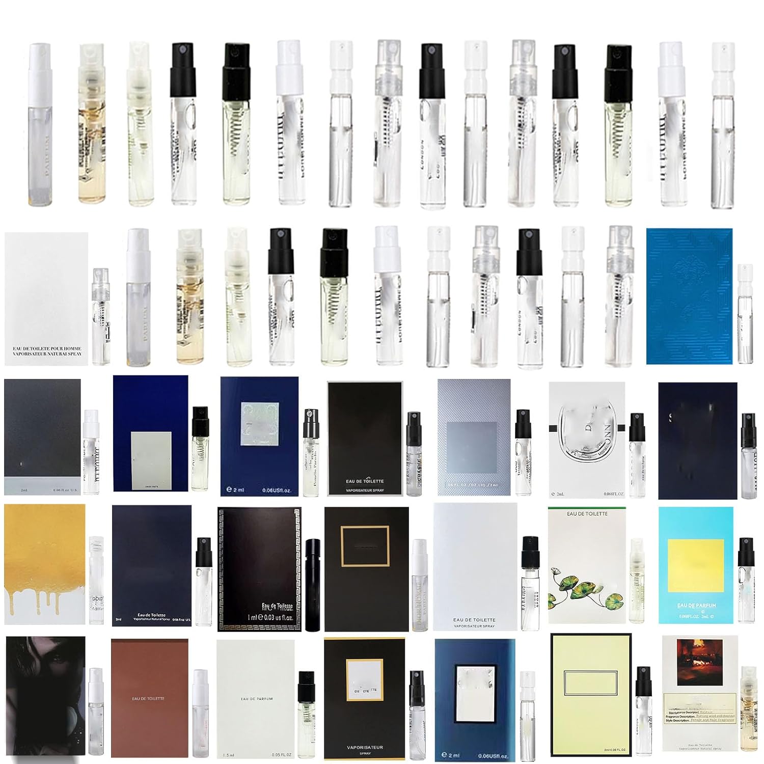 Men’s Cologne Discovery Set - 22 Premium Designer Vials, Gift Set for Him, Travel & Trial Size Perfume Samples, Find Your Signature Scent