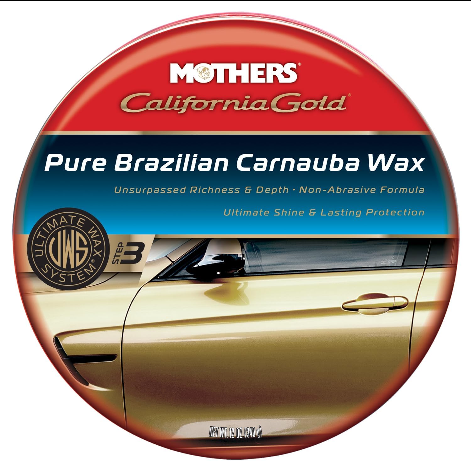 Cera Paste Mothers California Gold Carbnauba 12 oz Pack 6