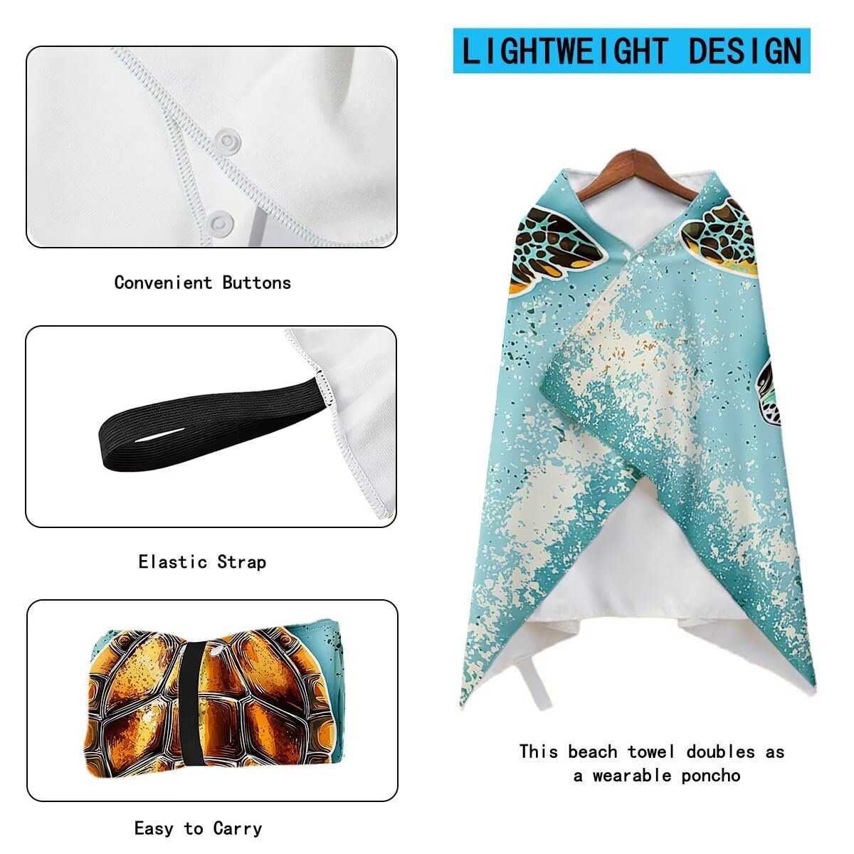 Serviette de Plage Serviette Microfibre, Drap de Bain 90x200cm 2PC, Séchage Rapide Grande Serviettes de Bain, Légères Anti Sable Drap de Plage Microfibre pour Sport Voyages Cadeau Homme (Animal) -4057